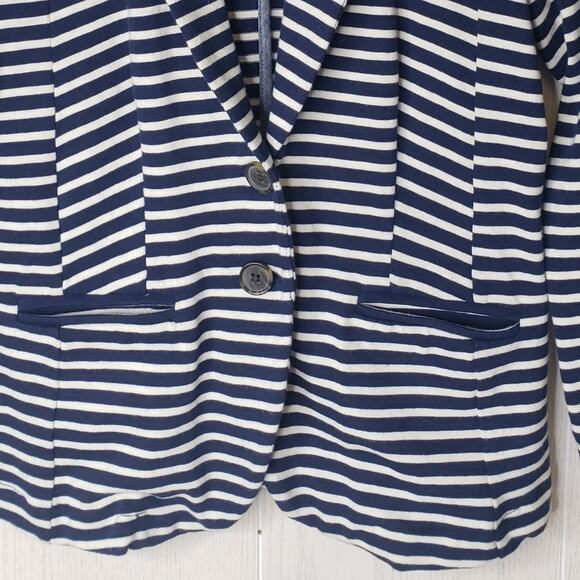 Lucky Brand preppy Navy striped nautical blazer jacket size small - Picture 7 of 7